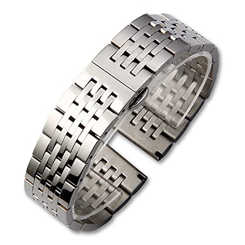 Correa de reloj de 22 mm general con hebilla de seguridad para uso diario
