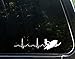 Snowmobile Lifeline - 8 3/4"x 2 1/4" - Vinyl Die Cut Decal / Bumper Sticker For Windows, Trucks, Cars, Laptops, Macbooks, Etc.