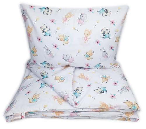 Frivolity Juego de Ropa de Cama Confort para bebé, Funda nórdica (90 x 120 cm) + Funda de Almohada (40 x 60 cm), Hadas