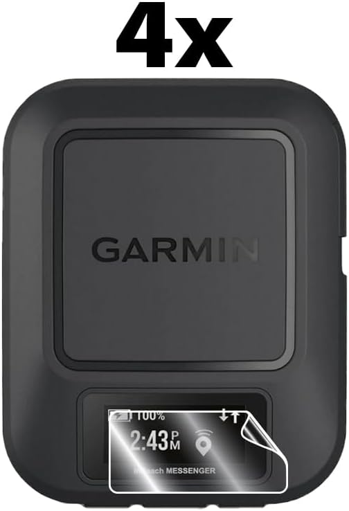 IPG for Garmin inReach Messenger/Messenger Plus Hydrogel Screen Protector (4 Units) Invisible HD Clear Film Anti Scratch Guard-Smooth/Self-Healing/Bubble Free for inRMes.HyG