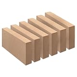 Lot de 6 briques réfractaires pour poêle à bois, taille 22,9 x 11,4 x 3,2 cm, briques réfractaires isolantes, briques réfractaires en argile de 3,2 cm d'épaisseur pour poêles à bois, cheminées, foyers