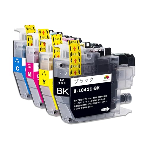 Amazon.co.jp: LC411-4PK 4色セット Brother用 互換インク 互換品 個