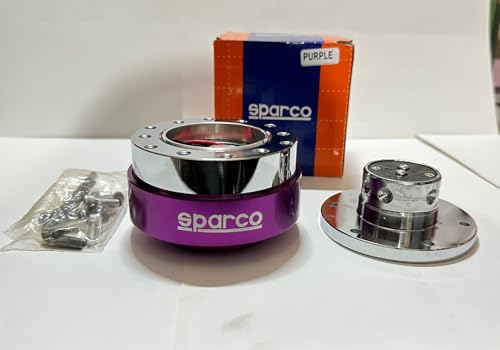 Image of SPARCO Universal Steering Wheel Ball Quick Release Boss Kit Hub Lock Joint Quick Release Hub Steering (Purple-SPARCO Quick Release Boss Kit Hub)
