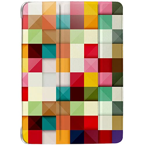 Image of DuraSafe Cases For iPad 8.3 Inch Mini 6th Gen [ Mini 6 2021 ] A2567 A2568 A2569 MK7M3HN /A MLWL3HN /A MK7R3HN /A MK7P3HN /A MLWR3HN /A MK7X3HN /A MK7V3HN /A MK893HN /A MK8E3HN /A Printed Flip Cover- Color Grid