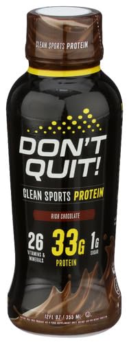 Dont Quit Protein Ready-to-Drink Chocolate 12 fl oz (Pack of 12)