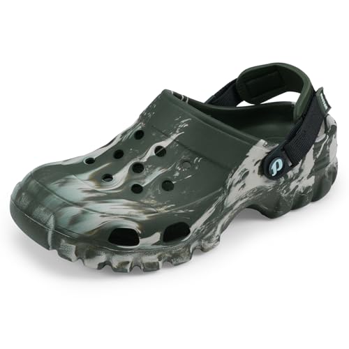 Image of DOCTOR EXTRA SOFT Men's Classic Camo Casual Sports Clogs /Sandals with Adjustable Back Strap for Adult| Comfortable & Lightweight| Stylish & Anti-Skid| Waterproof & Everyday Use Mules Gents Boys D-550