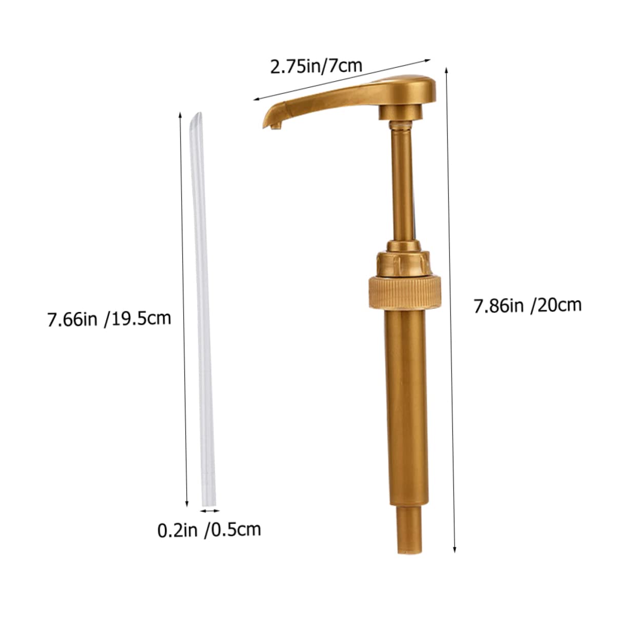 Didiseaon Bar Syrup Dispenser Pump Bottle Replacement Pump for Syrup Sugar for Kitchen Use