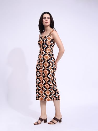 Image of PURVAJA Women's Bodycon Midi Dress