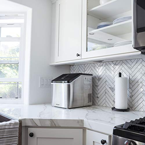 Newair Silver Counter Top Ice Maker Machine Crazymos