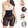 Irisnaya Women Shapewear Control Panties Body Shaper Butt Lifter Padded Hip Enhancer Seamless Underwear Hi- Waist Trainer Short (Large, Black)