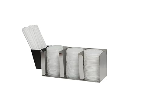 San Jamar Organizador de tapa con divisores ajustables para restaurantes y comida rápida, plástico, 14.5 pulgadas, plateado