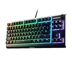 SteelSeries Apex 3 TKL RGB Gaming Keyboard – Tenkeyless Compact Form Factor - 8-Zone RGB Illumination – IP32 Water & Dust R…