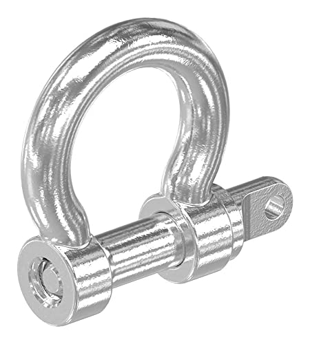 STEINBACHER© | Edelstahl Gebogener Schäkel, M4, Rundschäkel Drehschäkel V4A