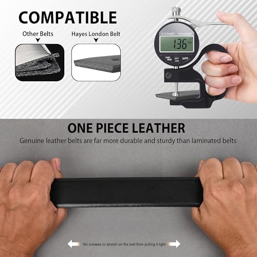 Italian Leather Reversible Belt for Men, Original Top Grain Formal and Casual Belt, Lifetime Leather Warranty4