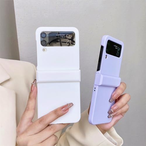 Étui rigide anti-empreinte Galaxy Z Flip 4 violet mat PC - 5