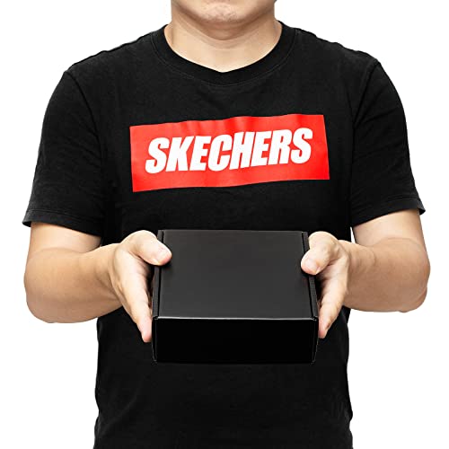 Mcfleet 6X6X2" Small Black Shipping Boxes - 24 Pack Corrugated Cardboard Mailing Box Packaging For Small Business - Tab Locking Literature Mailer Boxes Flat Empty Gift Packing Boxes Supplies #TOP5