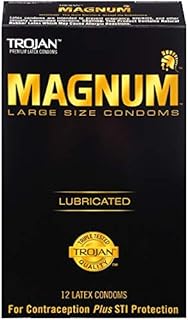 Trojan Magnum Large Size Lubricated Condoms - 12 count