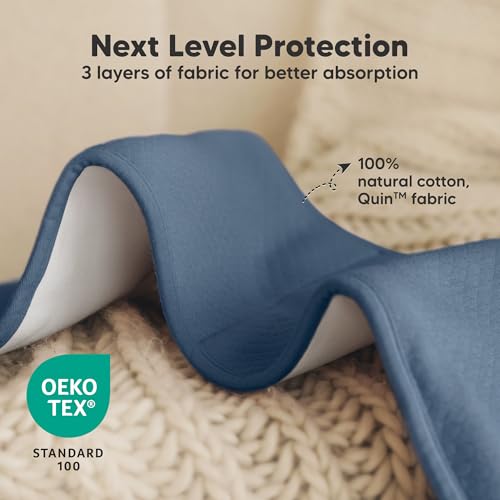 Image of KeaBabies 5-Pack Organic Burp Cloths Baby Girl, Boy - Extra Large, Absorbent Baby Burp Cloths, Soft Burping Cloths for Babies, Newborn Burp Clothes, Cotton Burp Rags, Thick Burp Cloth (Basic /Quin)