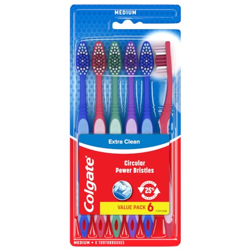 Colgate Extra Clean Medium Toothbrushes, 6 Pack - image 7