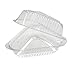 MT Products Clear Cake Slice Container - Medium Deep Cheesecake Pie Slice Containers (Pack of 20) - Made in USA
