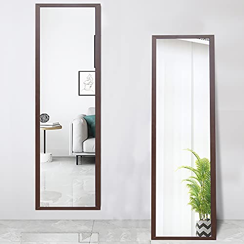 Beauty4U Full Length Mirror Wall Mounted, Full Body Mirror for Bedroom, Tall Dressing Mirror, Wall Mirror for Living Room, Dorm, Long Hanging Mirror,48" X 12"