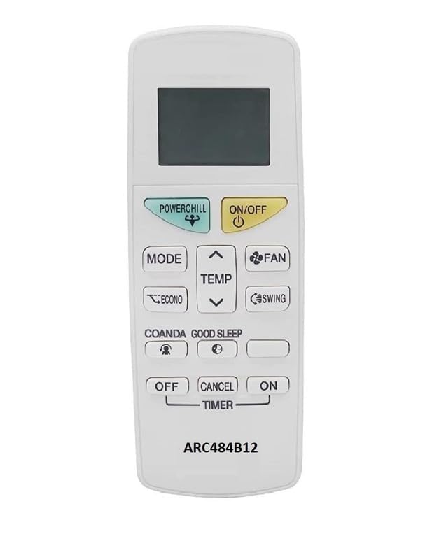 TMQ Ac Remote Control Compatible for Daikin Ac Remote ARC484B12 [Compatible for Daikin AC Remote] AC-132D White SRL NO.284-image-0