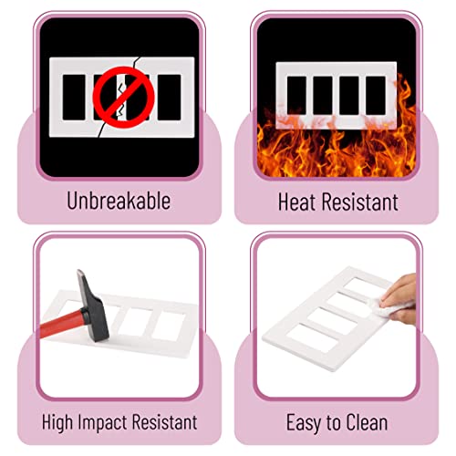 Bates- Screwless Decorator Wall Plates, 4 Gang Wall Plate, Decorator Wall Plate, Outlet Covers, Wall Plates, White Outlet Covers, 4 Gang Screwless Wall Plate, Screwless Wall Plate. #TOP3