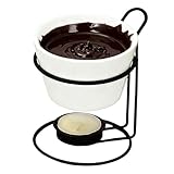 Schokoladenschmelzbecher – Bonbonschmelzwärmer | Schokoladen-Fondue-Becher, Butterwärmer-Set Aus Keramik, Individuelle Käseschmelzbecher, Mit Teewachs Beheizter Fondue-, Partywärmer Für Süßigkeite