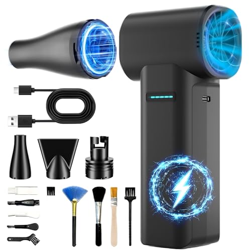 Dépoussiérant électrique 40mm à 3 vitesses avec moteur sans balais pour PC noir