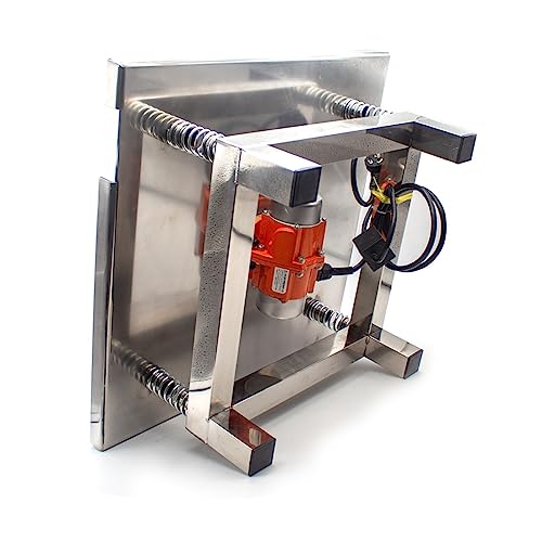 Mesa Vibradora para Hormigón de Acero Inoxidable, Plataforma Vibratoria Mini de 50x50 cm, Banco de Pruebas para Bloques, Ideal para Construcción miniatura 5
