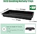 RooTrimmer 10 Pack 1020 Trays, Extra Thick Heavy Duty Seed Starting Trays - No Holes, No Leak, Reusable Propagation Flats for Microgreens, Seedlings, Plant Germination, Fodder and Transplant