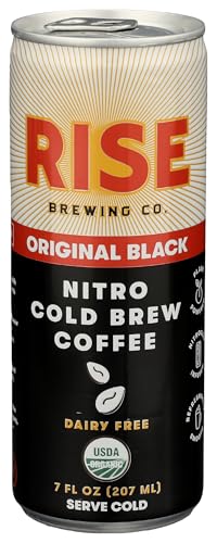 Rise Brewing Co Organic Original Black Nitro Cold Brew Coffee, 7 FZ