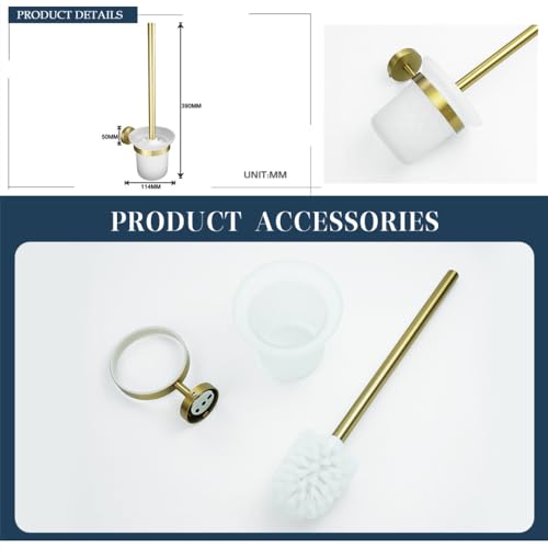 Ensemble d'accessoires de salle de bains moletés en laiton doré brossé chic
