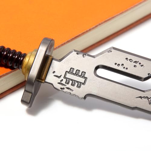 JJK Inspired Weapon Set – Double Charm Necklace & Keychain with Zen Blade Design – Anime Gift for Fans, Cosplayers & Collectors3