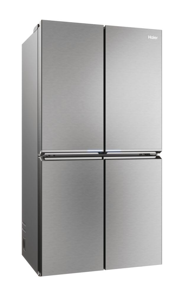 Haier Cube 90 Serie 7 HCR7918ENMP frigorifero side-by-side Libera installazione 629 L E Platino, Acciaio inossidabile