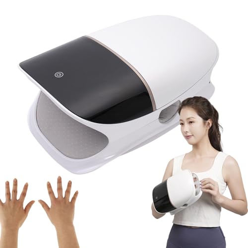 DHsdlpLU Massaggiatore Wireless per Mani, Dita e Polsi con Calore, Macchina per Massaggio Smart Compress, Stretching delle articolazioni delle Dita