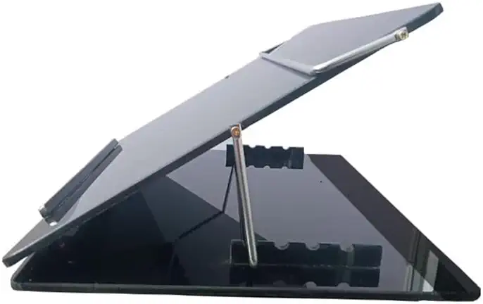 Sponsored Ad - Acrylic Table Top Elevator Writing Desk Standard 7mm Thickness -Black Smoke Color with Height Adjustable 21 * 15 Inch Size