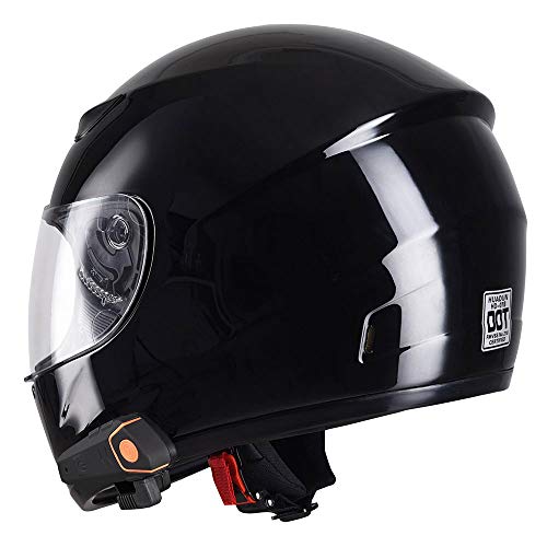 image for AHR Run-B Bluetooth Motorcycle Modular Helmet Full Face with Wireless 