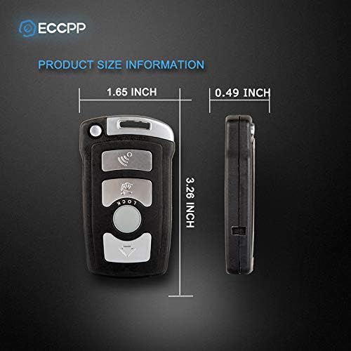ECCPP for 1X 4 Buttons Keyless Entry Rmote Key Fob Compatible with BMW Series LX 8766 S Key Remote - Image 5