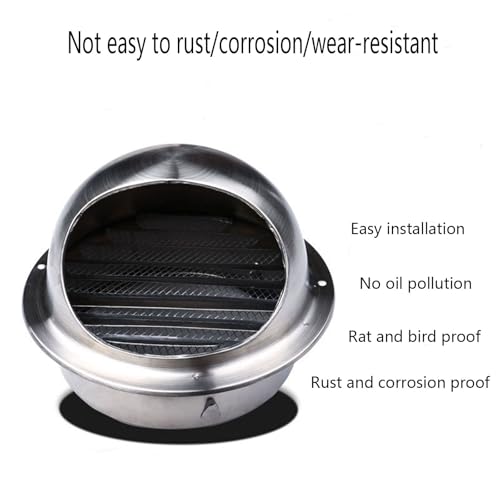 Grille de ventilation pour cheminée anti-infiltration d'eau et hotte murale extérieure - 7