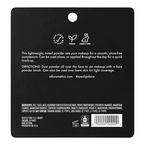 Image of e.l.f. Prime & Stay Finishing Powder, Sets Makeup, Controls Shine & Smooths Complexion, Delivers A Matte Finish, Vegan & Cruelty-Free, Light /Medium