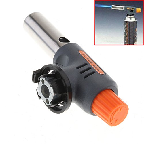 Anizun(TM)High Quality Portable Welding Gas Torch Flame Gun Electronic Ignition Lighter Burner High and Low for Camping BBQ and Baking
