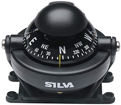 Brújula Silva C58 negra tamaño único miniatura 2