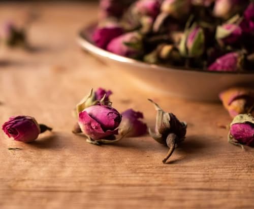 Capullos secos de rosa rosa comestibles 140 gramos miniatura 4
