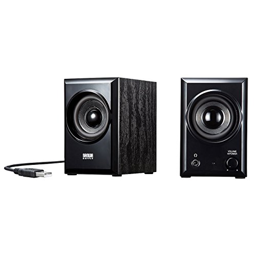 サンワサプライ USBスピーカー USB給電 実用最大出力6W 木製キャビネット採用 ブラック MM-SPU10BK サンワサプライ USBスピーカー USB給電 実用最大出力6W 木製キャビネット採用 ブラック MM-SPU10BK