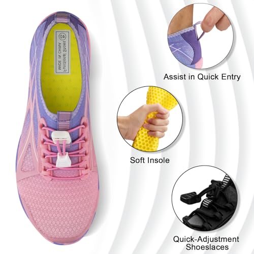 Image of ATHMILE Water Shoes for Men Women River Swim Beach Pool Adult Quick Dry