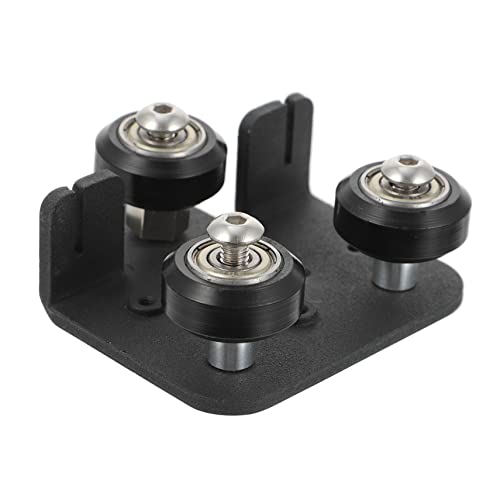 PRETYZOOM Extruder Support Plate Printer Extruder Back 3D Printer Accessory Extruding Backplate for 3D Printer 3D Printer Back Support Plate Pulley Extruding Backplate Aluminum Alloy Black -  XC16I03495C