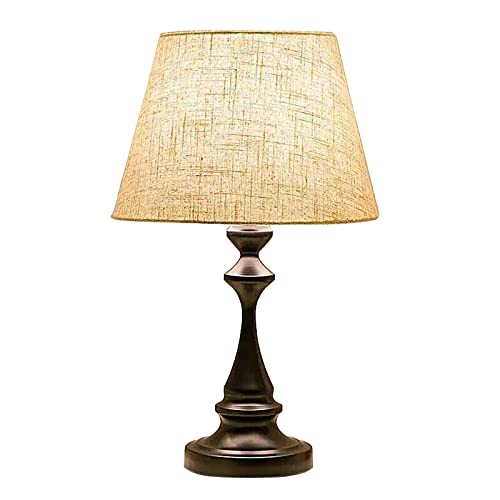 Lampe de chevet à intensité variable avec abat-jour en lin - 2