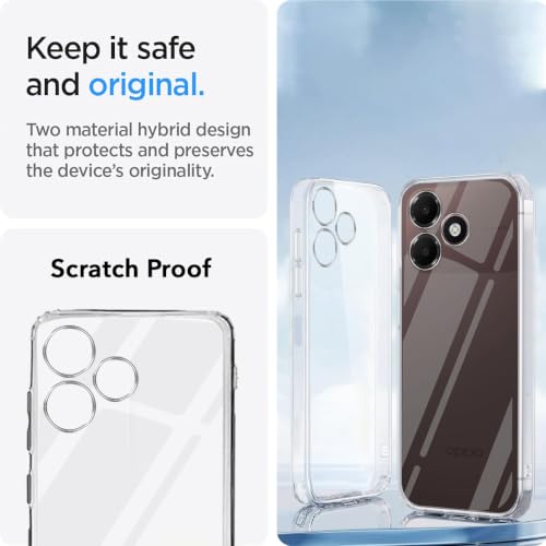 Image of Jkobi Silicone Back Cover Case for Oppo A6c 4G (Clear Shockproof Case with Camera Protection | Soft and Flexible | Transparent)