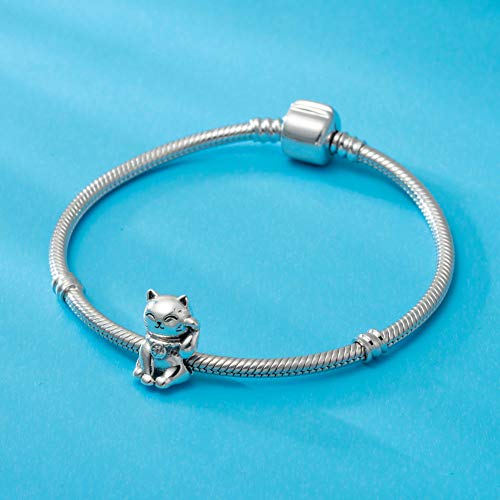 Original 100% 925 Sterling Silver Charm Bead Love Animal Charm Family Birthday fit Pandoras Bracelets DIY Charms3